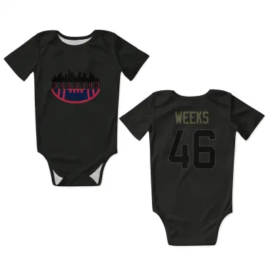 Black Houston Texans Jon Weeks   Service Newborn & Infant Bodysuit