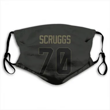 Black Houston Texans Juice Scruggs   Service Face Mask