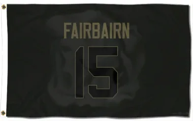 Black Houston Texans Ka'imi Fairbairn   Service Flag (3 X 5)