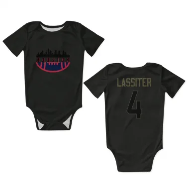 Black Houston Texans Kamari Lassiter   Service Newborn & Infant Bodysuit