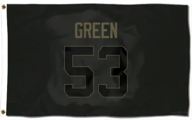 Black Houston Texans Kendrick Green   Service Flag (3 X 5)