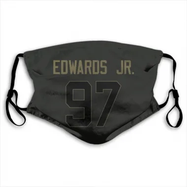 Black Houston Texans Mario Edwards Jr.   Service Face Mask