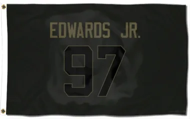 Black Houston Texans Mario Edwards Jr.   Service Flag (3 X 5)