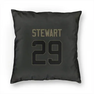 Black Houston Texans M.J. Stewart   Service Pillow Cover (18 X 18)