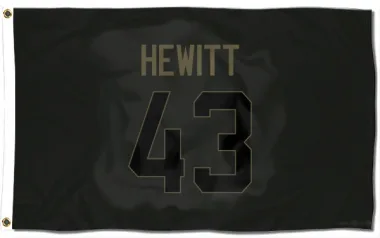 Black Houston Texans Neville Hewitt   Service Flag (3 X 5)