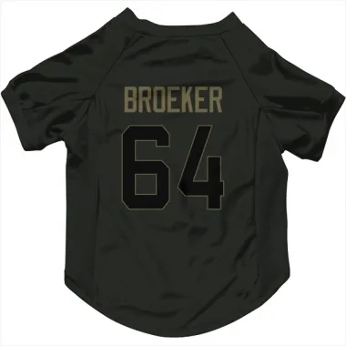 Black Houston Texans Nick Broeker   Service Dog & Cat Pet Jersey