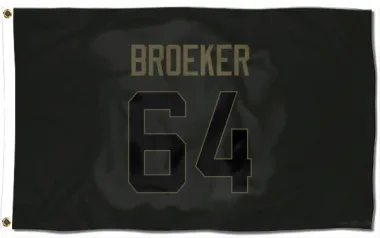 Black Houston Texans Nick Broeker   Service Flag (3 X 5)