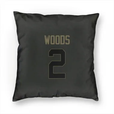 Black Houston Texans Robert Woods   Service Pillow Cover (18 X 18)