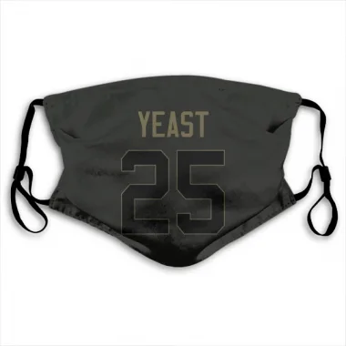 Black Houston Texans Russ Yeast   Service Face Mask