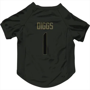 Black Houston Texans Stefon Diggs   Service Dog & Cat Pet Jersey