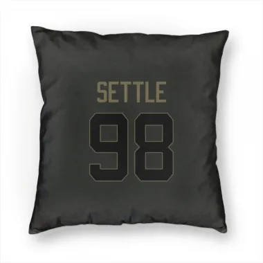 Black Houston Texans Tim Settle Jr.   Service Pillow Cover (18 X 18)