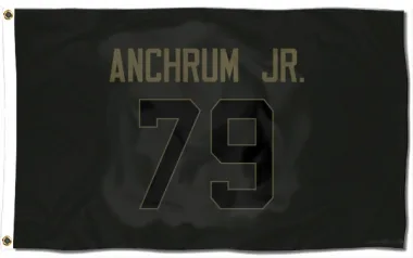 Black Houston Texans Tremayne Anchrum Jr.   Service Flag (3 X 5)