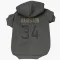 Black Houston Texans Troy Hairston   Service Dog & Cat Pet Hoodie