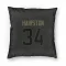 Black Houston Texans Troy Hairston   Service Pillow Cover (18 X 18)