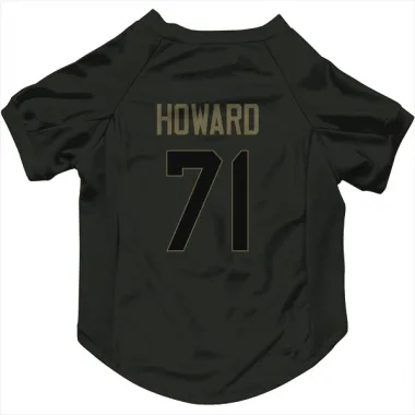 Black Houston Texans Tytus Howard   Service Dog & Cat Pet Jersey