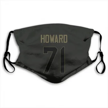 Black Houston Texans Tytus Howard   Service Face Mask