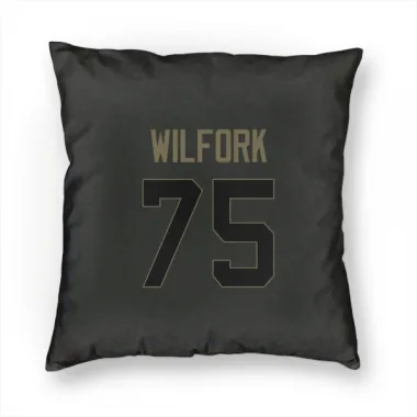 Black Houston Texans Vince Wilfork   Service Pillow Cover (18 X 18)