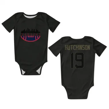 Black Houston Texans Xavier Hutchinson   Service Newborn & Infant Bodysuit