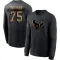 Black Men's Austin Deculus Houston Texans 2020 Salute To Service Sideline Performance Long Sleeve T-Shirt