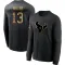 Black Men's Braxton Miller Houston Texans 2020 Salute To Service Sideline Performance Long Sleeve T-Shirt