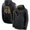 Black Men's Christian Harris Houston Texans 2020 Salute to Service Sideline Performance Pullover Hoodie