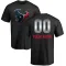 Black Men's Custom Houston Texans Midnight Mascot T-Shirt -