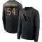 Black Men's Jarrett Patterson Houston Texans 2020 Salute To Service Sideline Performance Long Sleeve T-Shirt