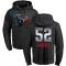 Black Men's Jerry Hughes Houston Texans Midnight Mascot Pullover Hoodie