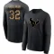 Black Men's Ka'dar Hollman Houston Texans 2020 Salute To Service Sideline Performance Long Sleeve T-Shirt