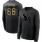 Black Men's Kilian Zierer Houston Texans 2020 Salute To Service Sideline Performance Long Sleeve T-Shirt