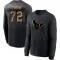 Black Men's Tommy Togiai Houston Texans 2020 Salute To Service Sideline Performance Long Sleeve T-Shirt