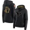 Black Women's Andrew Beck Houston Texans 2020 Salute to Service Sideline Performance Pullover Hoodie