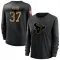 Black Women's D'Angelo Ross Houston Texans 2020 Salute To Service Sideline Performance Long Sleeve T-Shirt