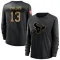 Black Women's Del'Shawn Phillips Houston Texans 2020 Salute To Service Sideline Performance Long Sleeve T-Shirt