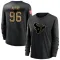 Black Women's Denico Autry Houston Texans 2020 Salute To Service Sideline Performance Long Sleeve T-Shirt