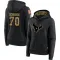 Black Women's Juice Scruggs Houston Texans 2020 Salute to Service Sideline Performance Pullover Hoodie