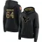 Black Women's Nick Broeker Houston Texans 2020 Salute to Service Sideline Performance Pullover Hoodie