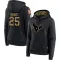 Black Women's Russ Yeast Houston Texans 2020 Salute to Service Sideline Performance Pullover Hoodie