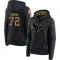 Black Women's Tommy Togiai Houston Texans 2020 Salute to Service Sideline Performance Pullover Hoodie