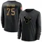 Black Women's Vince Wilfork Houston Texans 2020 Salute To Service Sideline Performance Long Sleeve T-Shirt