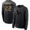 Black Youth Jawhar Jordan Houston Texans 2020 Salute To Service Sideline Performance Long Sleeve T-Shirt