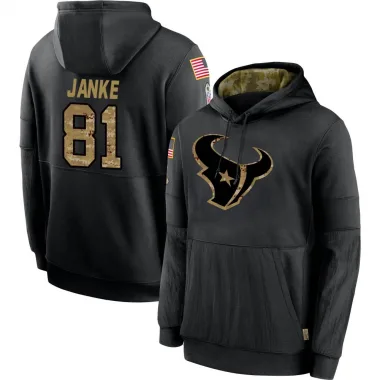 Black Youth Jaxon Janke Houston Texans 2020 Salute to Service Sideline Performance Pullover Hoodie