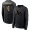 Black Youth Kamari Lassiter Houston Texans 2020 Salute To Service Sideline Performance Long Sleeve T-Shirt