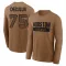 Brown Men's Austin Deculus Houston Texans 2023 Salute To Service Long Sleeve T-Shirt