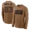 Brown Men's Irv Smith Jr. Houston Texans 2023 Salute To Service Long Sleeve T-Shirt