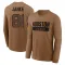 Brown Men's Jaxon Janke Houston Texans 2023 Salute To Service Long Sleeve T-Shirt