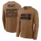 Brown Men's Russ Yeast Houston Texans 2023 Salute To Service Long Sleeve T-Shirt