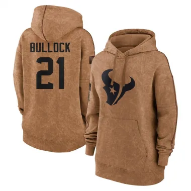 Brown Women's Calen Bullock Houston Texans 2023 Salute To Service Pullover Hoodie