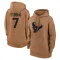 Brown Women's C.J. Stroud Houston Texans 2023 Salute To Service Pullover Hoodie