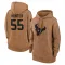 Brown Women's Danielle Hunter Houston Texans 2023 Salute To Service Pullover Hoodie